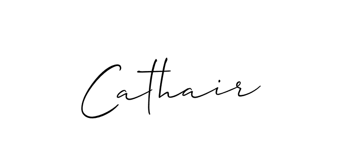 Design your own signature with our free online signature maker. With this signature software, you can create a handwritten (Allison_Script) signature for name Cathair. Cathair signature style 2 images and pictures png