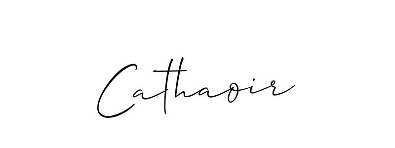 The best way (Allison_Script) to make a short signature is to pick only two or three words in your name. The name Cathaoir include a total of six letters. For converting this name. Cathaoir signature style 2 images and pictures png