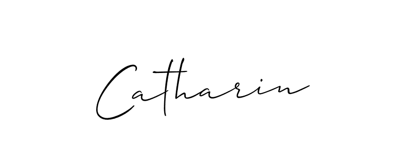 Make a beautiful signature design for name Catharin. With this signature (Allison_Script) style, you can create a handwritten signature for free. Catharin signature style 2 images and pictures png