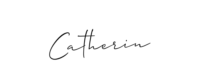 How to make Catherin name signature. Use Allison_Script style for creating short signs online. This is the latest handwritten sign. Catherin signature style 2 images and pictures png