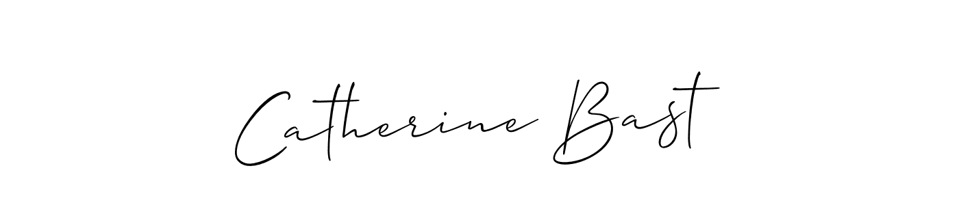 How to make Catherine Bast signature? Allison_Script is a professional autograph style. Create handwritten signature for Catherine Bast name. Catherine Bast signature style 2 images and pictures png