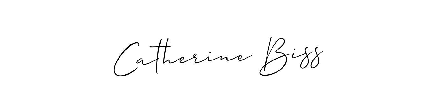 Catherine Biss stylish signature style. Best Handwritten Sign (Allison_Script) for my name. Handwritten Signature Collection Ideas for my name Catherine Biss. Catherine Biss signature style 2 images and pictures png