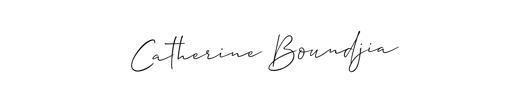 Catherine Boundjia stylish signature style. Best Handwritten Sign (Allison_Script) for my name. Handwritten Signature Collection Ideas for my name Catherine Boundjia. Catherine Boundjia signature style 2 images and pictures png