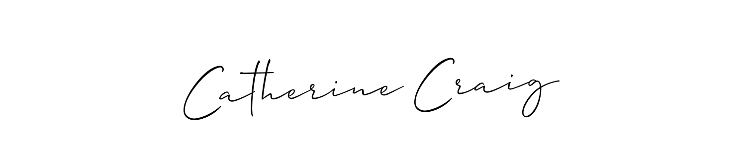 Design your own signature with our free online signature maker. With this signature software, you can create a handwritten (Allison_Script) signature for name Catherine Craig. Catherine Craig signature style 2 images and pictures png