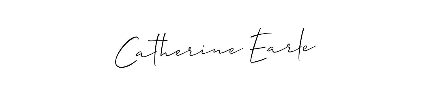 Catherine Earle stylish signature style. Best Handwritten Sign (Allison_Script) for my name. Handwritten Signature Collection Ideas for my name Catherine Earle. Catherine Earle signature style 2 images and pictures png