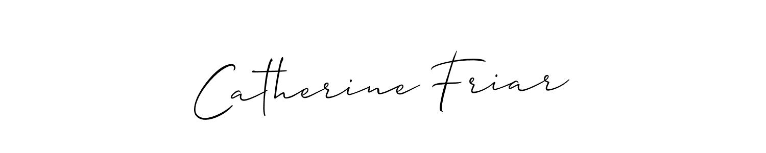 Design your own signature with our free online signature maker. With this signature software, you can create a handwritten (Allison_Script) signature for name Catherine Friar. Catherine Friar signature style 2 images and pictures png