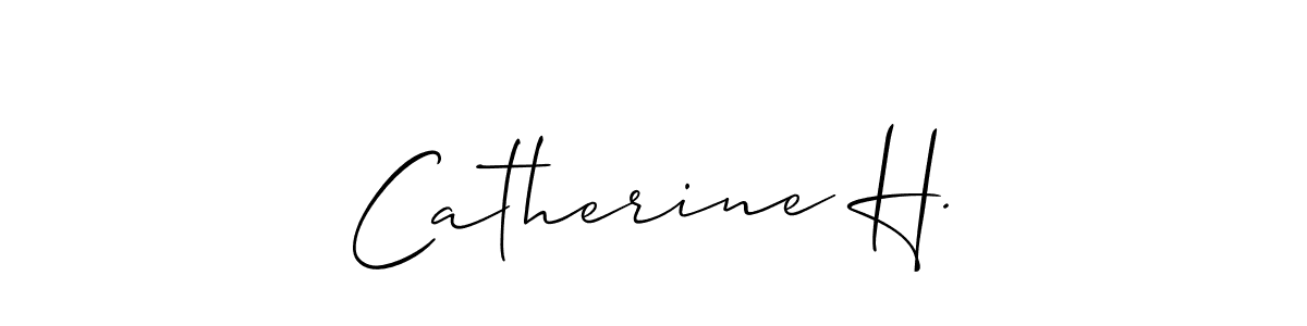 Similarly Allison_Script is the best handwritten signature design. Signature creator online .You can use it as an online autograph creator for name Catherine H.. Catherine H. signature style 2 images and pictures png