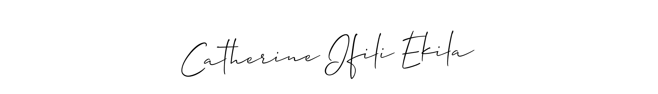 Create a beautiful signature design for name Catherine Ifili Ekila. With this signature (Allison_Script) fonts, you can make a handwritten signature for free. Catherine Ifili Ekila signature style 2 images and pictures png