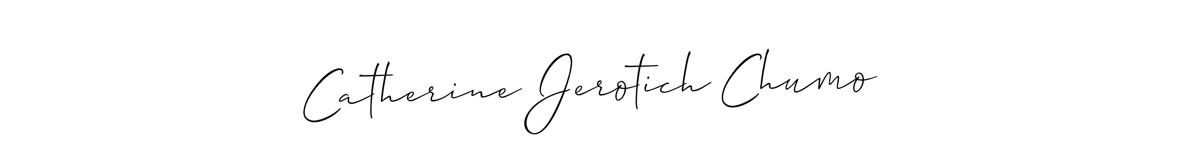 if you are searching for the best signature style for your name Catherine Jerotich Chumo. so please give up your signature search. here we have designed multiple signature styles  using Allison_Script. Catherine Jerotich Chumo signature style 2 images and pictures png