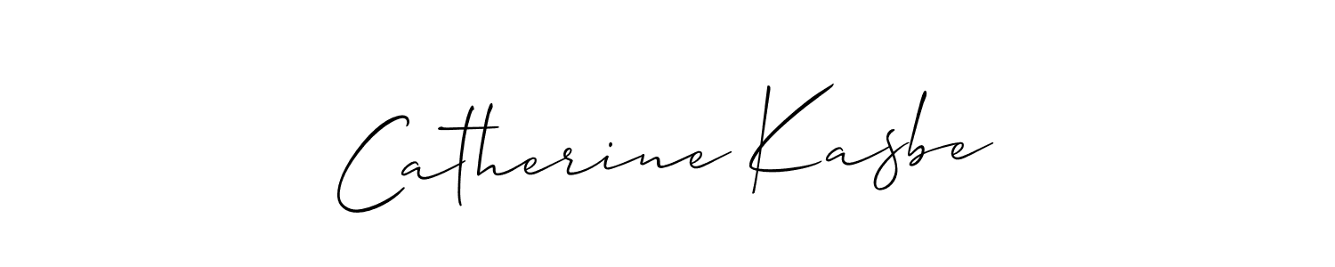 Allison_Script is a professional signature style that is perfect for those who want to add a touch of class to their signature. It is also a great choice for those who want to make their signature more unique. Get Catherine Kasbe name to fancy signature for free. Catherine Kasbe signature style 2 images and pictures png