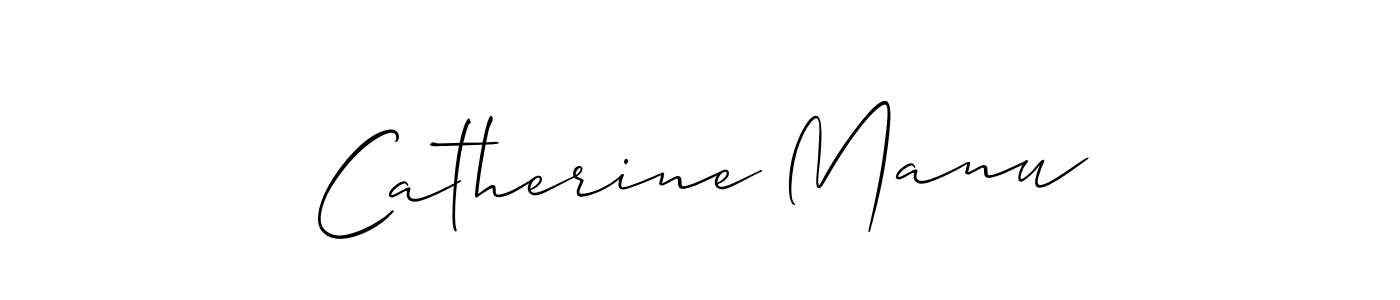 How to Draw Catherine Manu signature style? Allison_Script is a latest design signature styles for name Catherine Manu. Catherine Manu signature style 2 images and pictures png