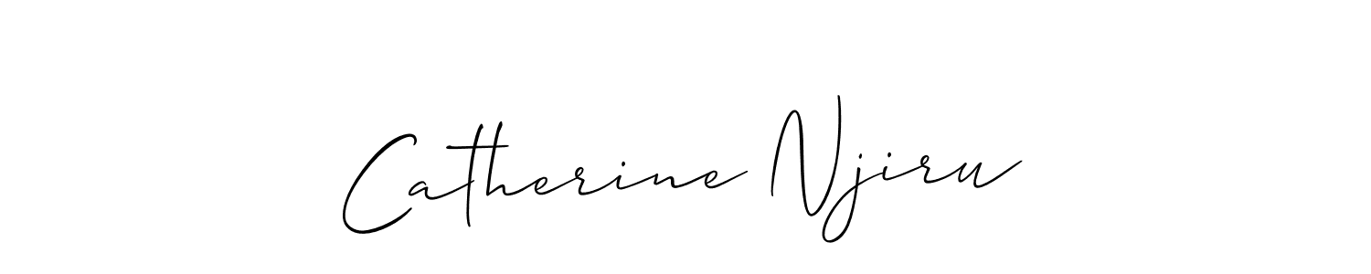 if you are searching for the best signature style for your name Catherine Njiru. so please give up your signature search. here we have designed multiple signature styles  using Allison_Script. Catherine Njiru signature style 2 images and pictures png