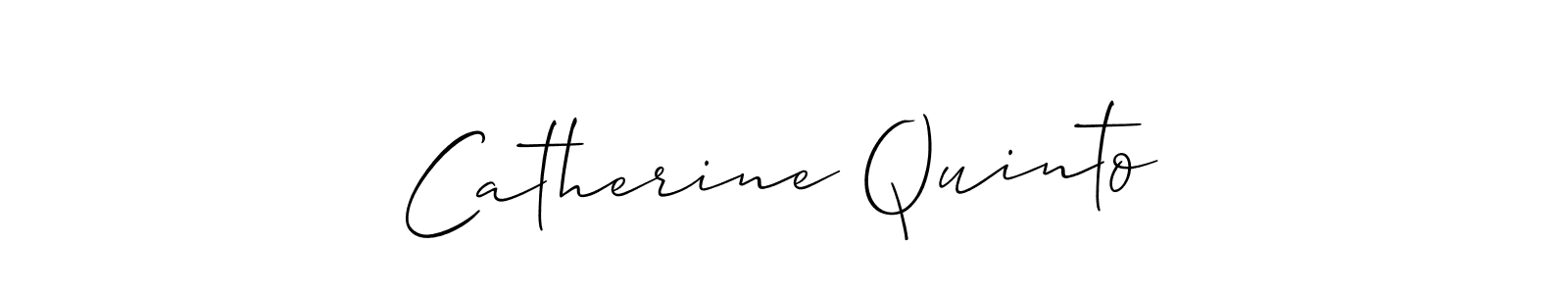 How to make Catherine Quinto name signature. Use Allison_Script style for creating short signs online. This is the latest handwritten sign. Catherine Quinto signature style 2 images and pictures png