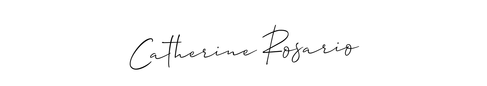 How to make Catherine Rosario name signature. Use Allison_Script style for creating short signs online. This is the latest handwritten sign. Catherine Rosario signature style 2 images and pictures png