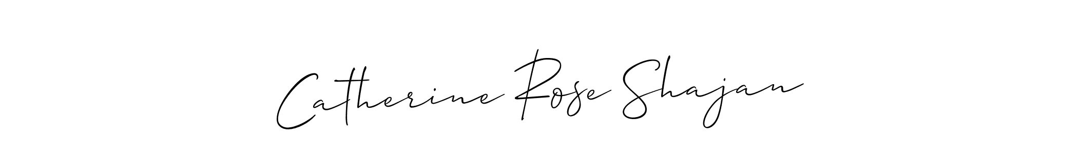 if you are searching for the best signature style for your name Catherine Rose Shajan. so please give up your signature search. here we have designed multiple signature styles  using Allison_Script. Catherine Rose Shajan signature style 2 images and pictures png