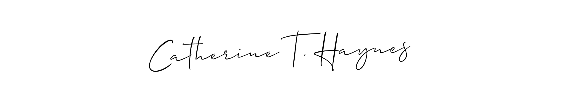 This is the best signature style for the Catherine T. Haynes name. Also you like these signature font (Allison_Script). Mix name signature. Catherine T. Haynes signature style 2 images and pictures png