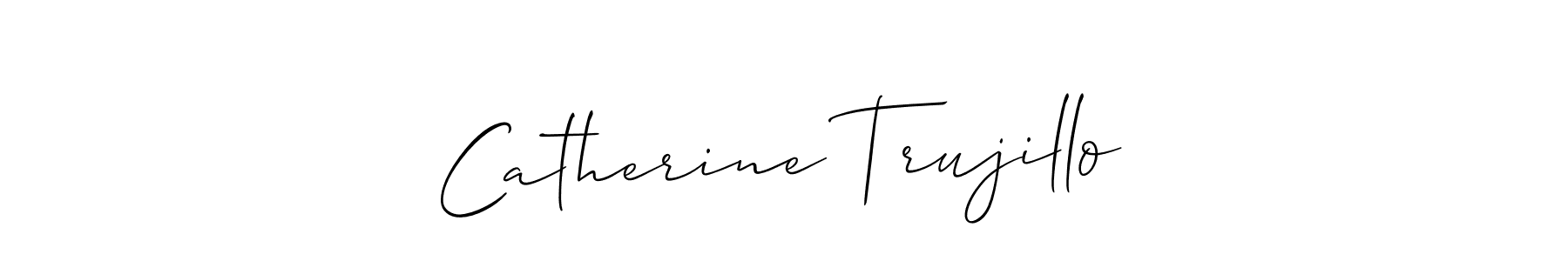 Make a beautiful signature design for name Catherine Trujillo. With this signature (Allison_Script) style, you can create a handwritten signature for free. Catherine Trujillo signature style 2 images and pictures png