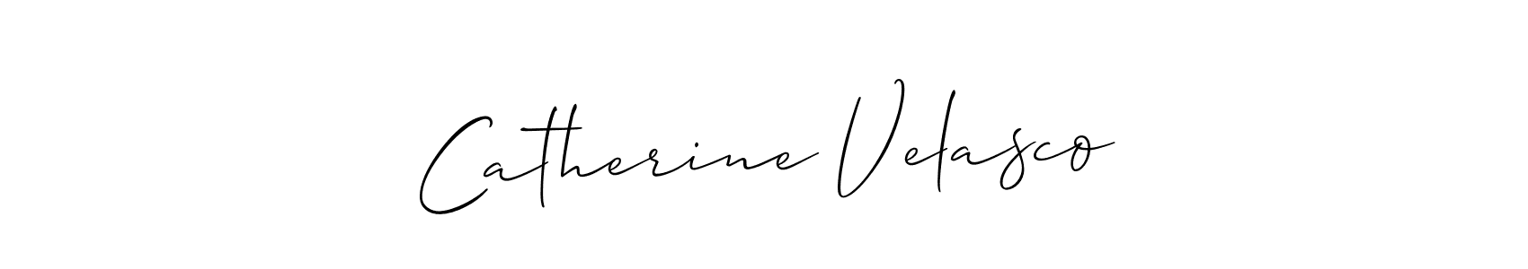 How to make Catherine Velasco name signature. Use Allison_Script style for creating short signs online. This is the latest handwritten sign. Catherine Velasco signature style 2 images and pictures png