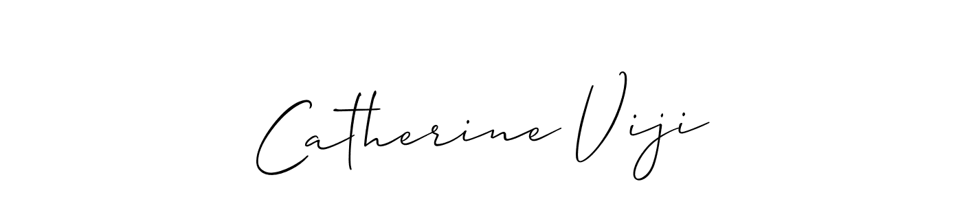 Allison_Script is a professional signature style that is perfect for those who want to add a touch of class to their signature. It is also a great choice for those who want to make their signature more unique. Get Catherine Viji name to fancy signature for free. Catherine Viji signature style 2 images and pictures png