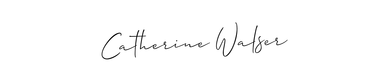 Catherine Walser stylish signature style. Best Handwritten Sign (Allison_Script) for my name. Handwritten Signature Collection Ideas for my name Catherine Walser. Catherine Walser signature style 2 images and pictures png