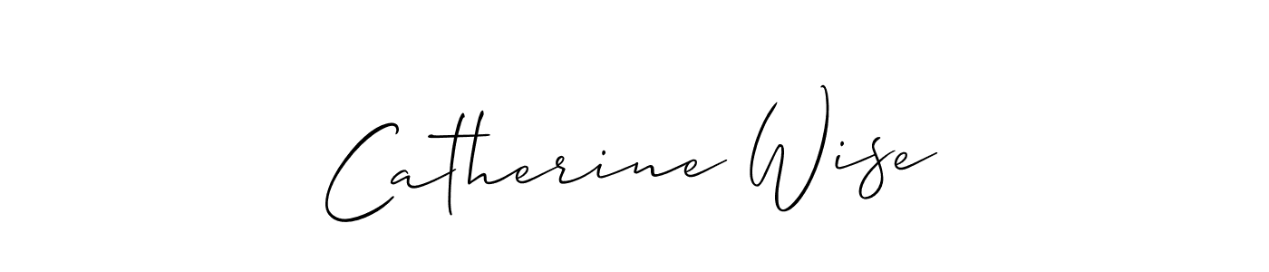 Also we have Catherine Wise name is the best signature style. Create professional handwritten signature collection using Allison_Script autograph style. Catherine Wise signature style 2 images and pictures png
