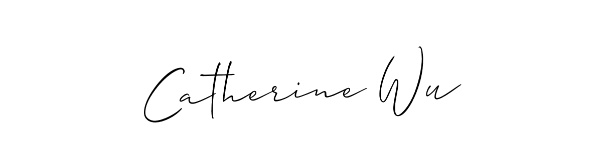 It looks lik you need a new signature style for name Catherine Wu. Design unique handwritten (Allison_Script) signature with our free signature maker in just a few clicks. Catherine Wu signature style 2 images and pictures png