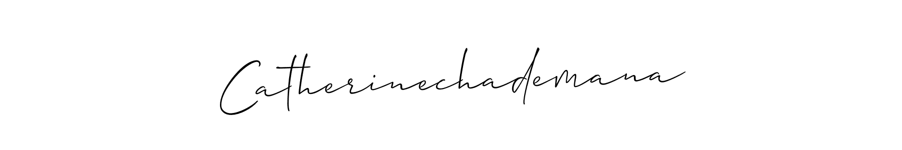 How to make Catherinechademana signature? Allison_Script is a professional autograph style. Create handwritten signature for Catherinechademana name. Catherinechademana signature style 2 images and pictures png