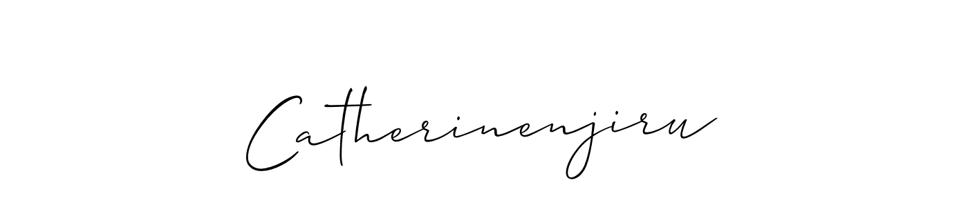 The best way (Allison_Script) to make a short signature is to pick only two or three words in your name. The name Catherinenjiru include a total of six letters. For converting this name. Catherinenjiru signature style 2 images and pictures png