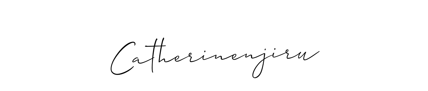 if you are searching for the best signature style for your name Catherinenjiru. so please give up your signature search. here we have designed multiple signature styles  using Allison_Script. Catherinenjiru signature style 2 images and pictures png