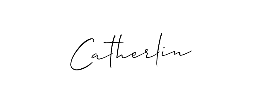 Use a signature maker to create a handwritten signature online. With this signature software, you can design (Allison_Script) your own signature for name Catherlin. Catherlin signature style 2 images and pictures png