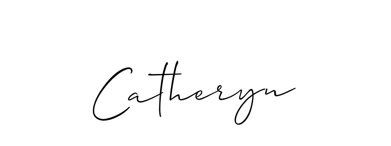 How to make Catheryn signature? Allison_Script is a professional autograph style. Create handwritten signature for Catheryn name. Catheryn signature style 2 images and pictures png