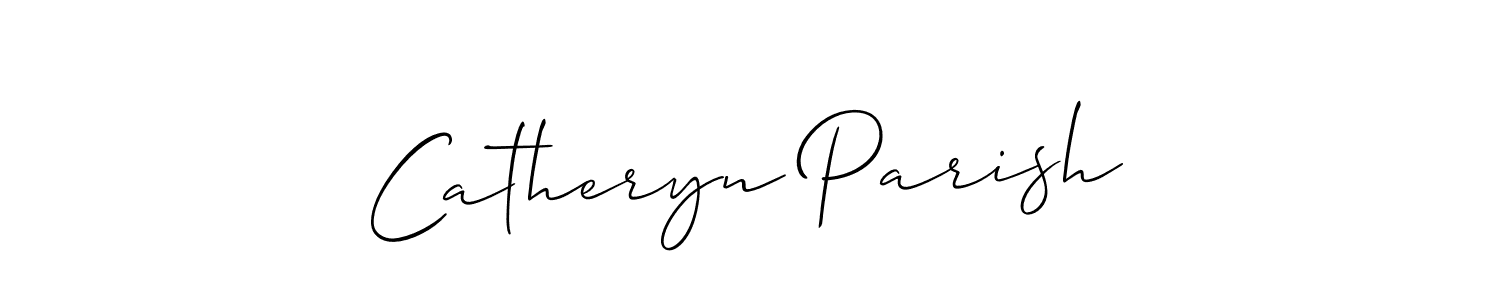 Create a beautiful signature design for name Catheryn Parish. With this signature (Allison_Script) fonts, you can make a handwritten signature for free. Catheryn Parish signature style 2 images and pictures png