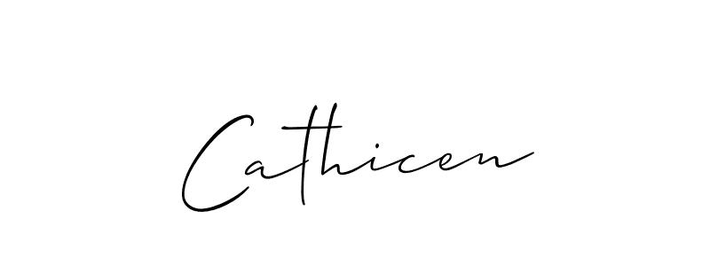 Make a short Cathicen signature style. Manage your documents anywhere anytime using Allison_Script. Create and add eSignatures, submit forms, share and send files easily. Cathicen signature style 2 images and pictures png