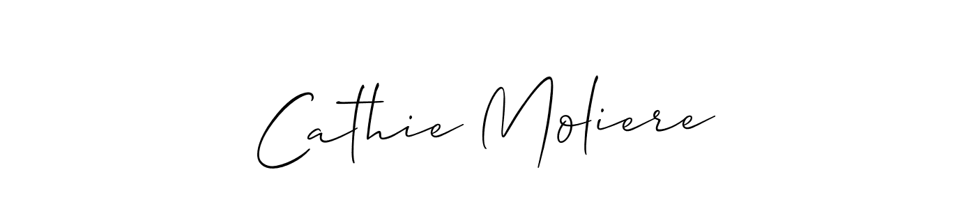 You should practise on your own different ways (Allison_Script) to write your name (Cathie Moliere) in signature. don't let someone else do it for you. Cathie Moliere signature style 2 images and pictures png