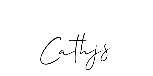 Also we have Cathjs name is the best signature style. Create professional handwritten signature collection using Allison_Script autograph style. Cathjs signature style 2 images and pictures png