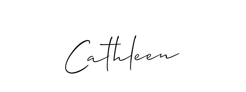 The best way (Allison_Script) to make a short signature is to pick only two or three words in your name. The name Cathleen include a total of six letters. For converting this name. Cathleen signature style 2 images and pictures png