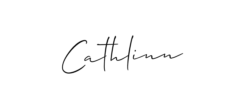The best way (Allison_Script) to make a short signature is to pick only two or three words in your name. The name Cathlinn include a total of six letters. For converting this name. Cathlinn signature style 2 images and pictures png