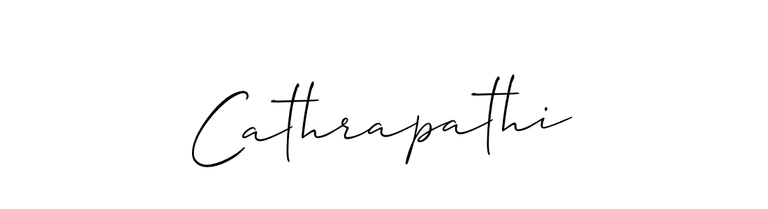 How to make Cathrapathi signature? Allison_Script is a professional autograph style. Create handwritten signature for Cathrapathi name. Cathrapathi signature style 2 images and pictures png