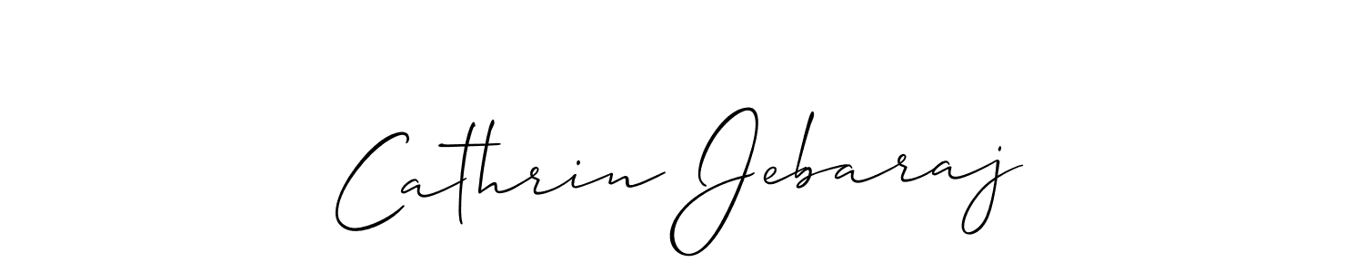 Create a beautiful signature design for name Cathrin Jebaraj. With this signature (Allison_Script) fonts, you can make a handwritten signature for free. Cathrin Jebaraj signature style 2 images and pictures png