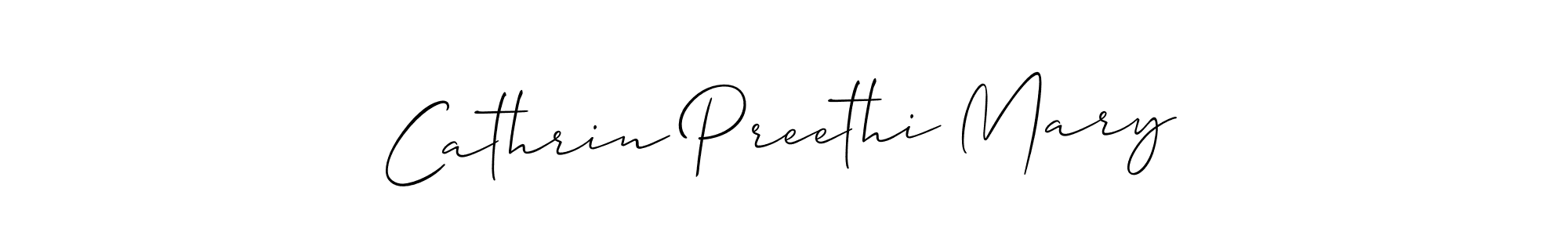 You should practise on your own different ways (Allison_Script) to write your name (Cathrin Preethi Mary) in signature. don't let someone else do it for you. Cathrin Preethi Mary signature style 2 images and pictures png