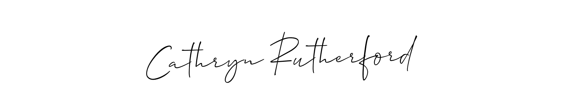 How to make Cathryn Rutherford signature? Allison_Script is a professional autograph style. Create handwritten signature for Cathryn Rutherford name. Cathryn Rutherford signature style 2 images and pictures png