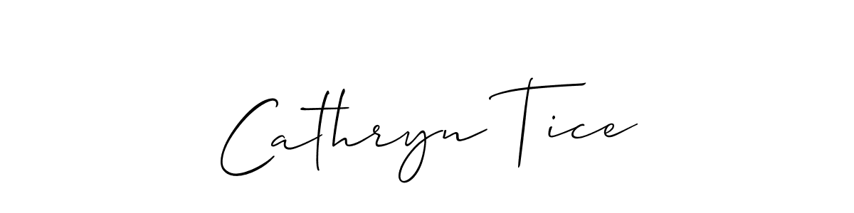 It looks lik you need a new signature style for name Cathryn Tice. Design unique handwritten (Allison_Script) signature with our free signature maker in just a few clicks. Cathryn Tice signature style 2 images and pictures png