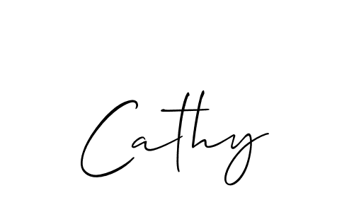 How to make Cathy name signature. Use Allison_Script style for creating short signs online. This is the latest handwritten sign. Cathy signature style 2 images and pictures png