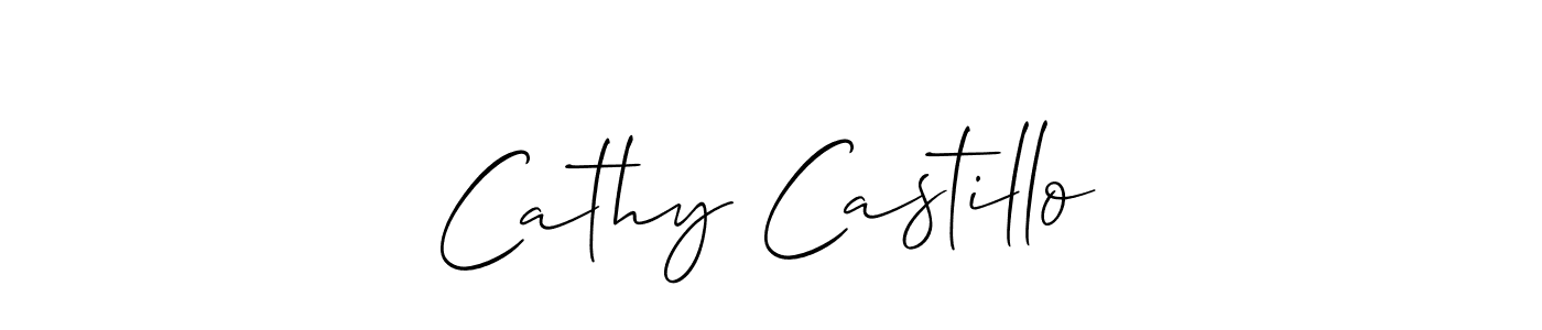 Cathy Castillo stylish signature style. Best Handwritten Sign (Allison_Script) for my name. Handwritten Signature Collection Ideas for my name Cathy Castillo. Cathy Castillo signature style 2 images and pictures png