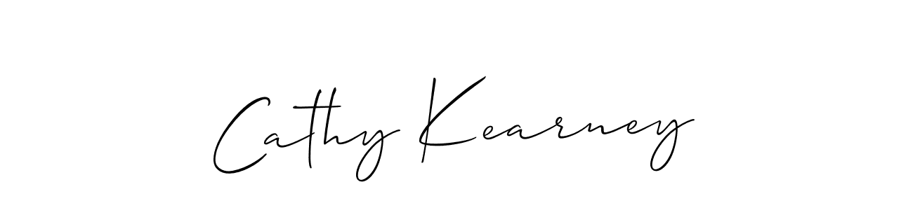 Make a beautiful signature design for name Cathy Kearney. With this signature (Allison_Script) style, you can create a handwritten signature for free. Cathy Kearney signature style 2 images and pictures png