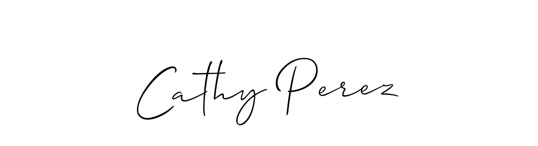 Make a beautiful signature design for name Cathy Perez. With this signature (Allison_Script) style, you can create a handwritten signature for free. Cathy Perez signature style 2 images and pictures png