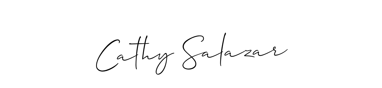 Use a signature maker to create a handwritten signature online. With this signature software, you can design (Allison_Script) your own signature for name Cathy Salazar. Cathy Salazar signature style 2 images and pictures png
