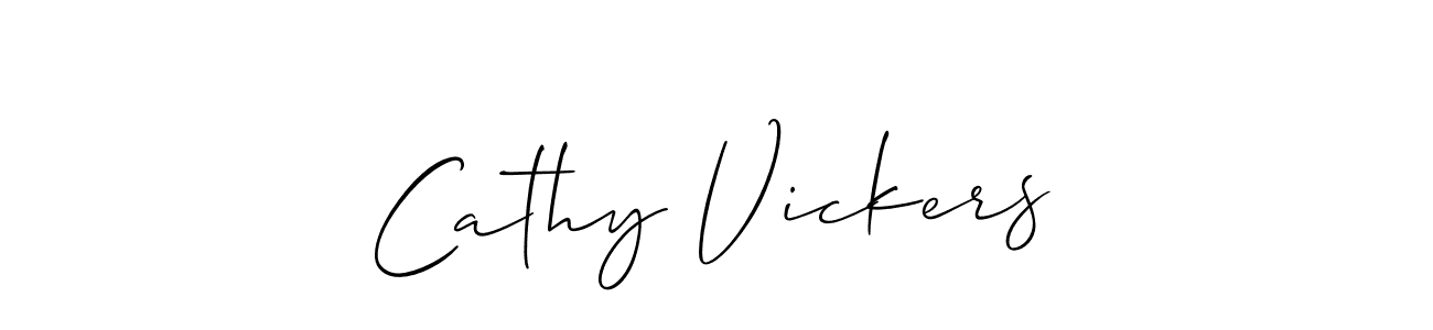 Make a beautiful signature design for name Cathy Vickers. Use this online signature maker to create a handwritten signature for free. Cathy Vickers signature style 2 images and pictures png