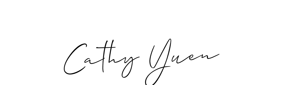 How to make Cathy Yuen signature? Allison_Script is a professional autograph style. Create handwritten signature for Cathy Yuen name. Cathy Yuen signature style 2 images and pictures png