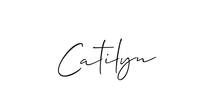 It looks lik you need a new signature style for name Catilyn. Design unique handwritten (Allison_Script) signature with our free signature maker in just a few clicks. Catilyn signature style 2 images and pictures png